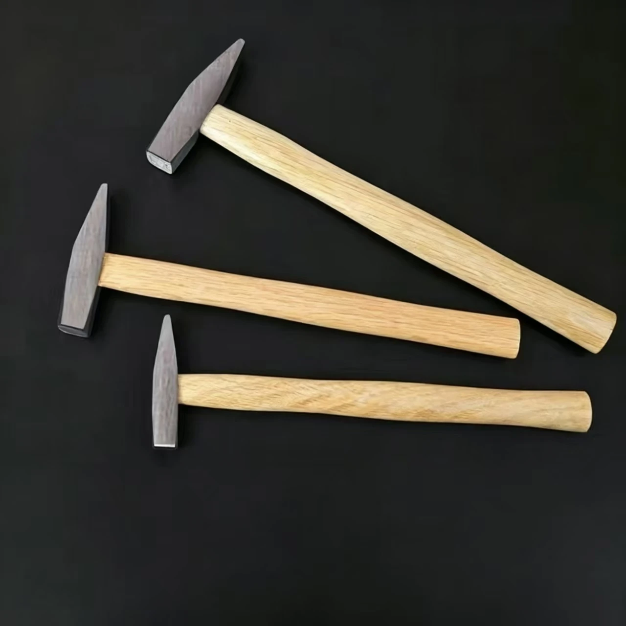 200G/300G/500G Wooden Handle Machinist Hammer, High Carbon Steel Head Flat Chisel Hammer, Multi-functional Hand Tool for Repair