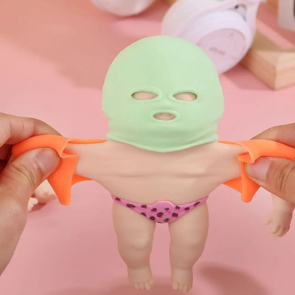 Brinquedo sensorial bonito mascarado boneca squeeze brinquedo tpr brinquedo fidget dos desenhos animados brinquedo de silicone 3d pitada brinquedo de descompressão piadas práticas