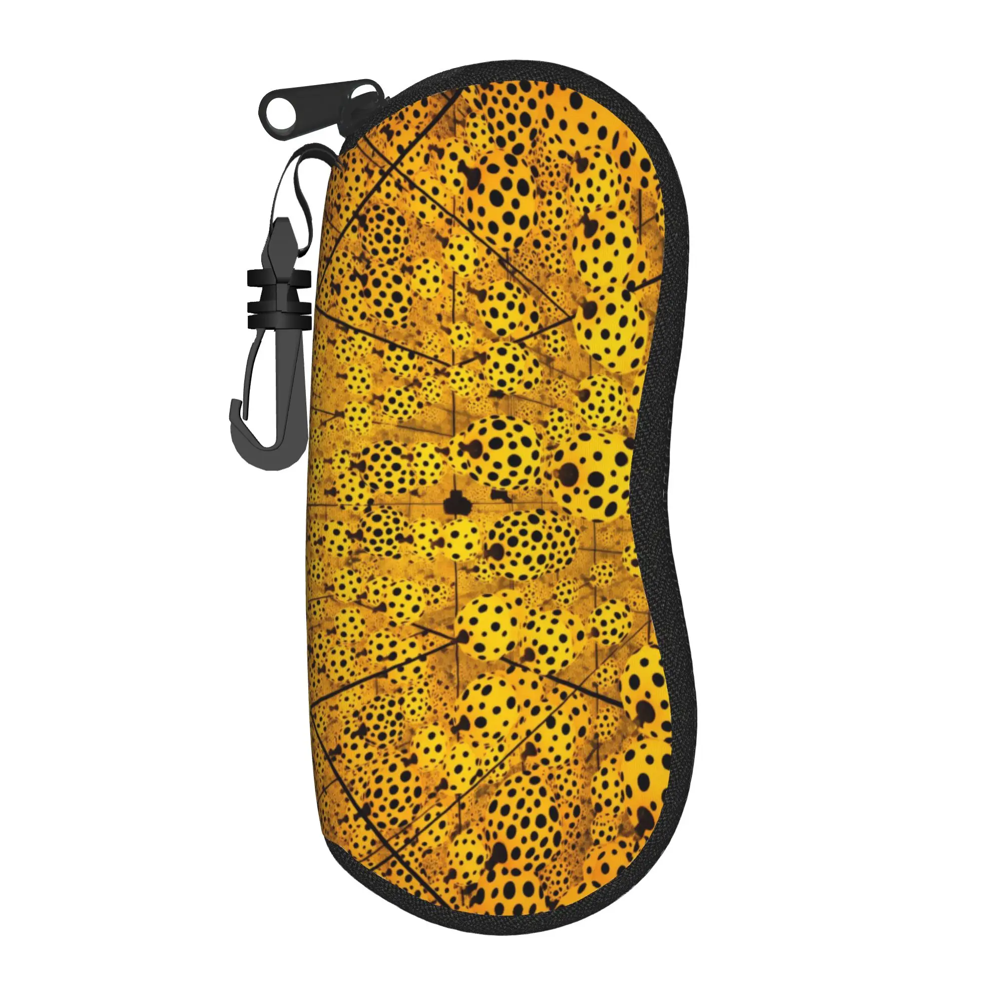 Yayoi Kusama Life is the Heart of a Rainbow Glasses Case  Convenient Sunglasses Pouch For Male Female Fashion Eyewear Organizer