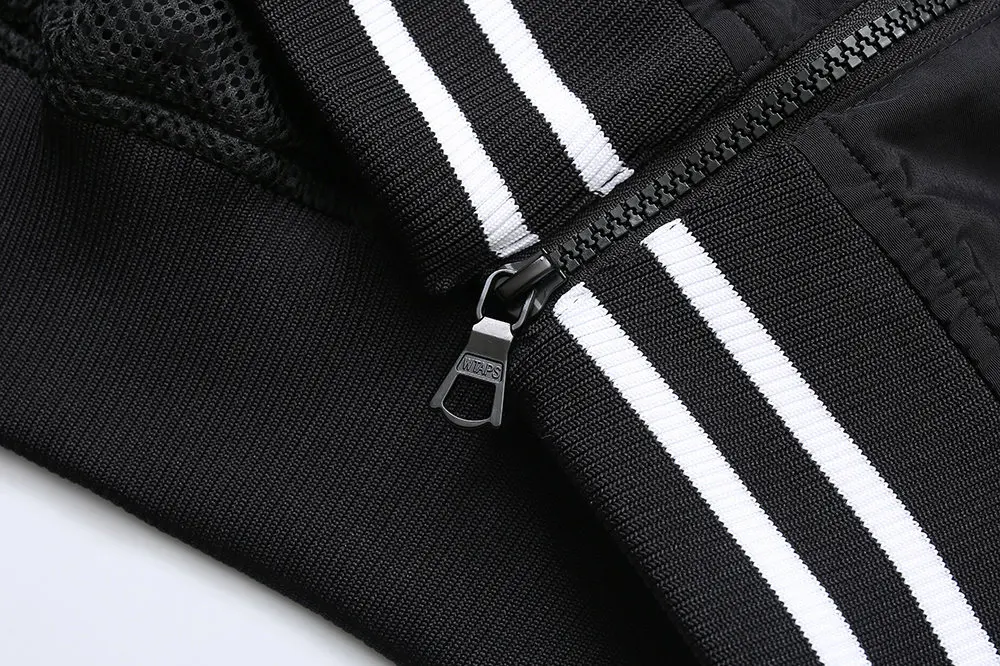 WTAPS Men's Outdoor Waterproof Sweatshirt Japanese Style Loose Fit  Dry Long Sleeve Black Pullover Casual Sports Streetwear Top
