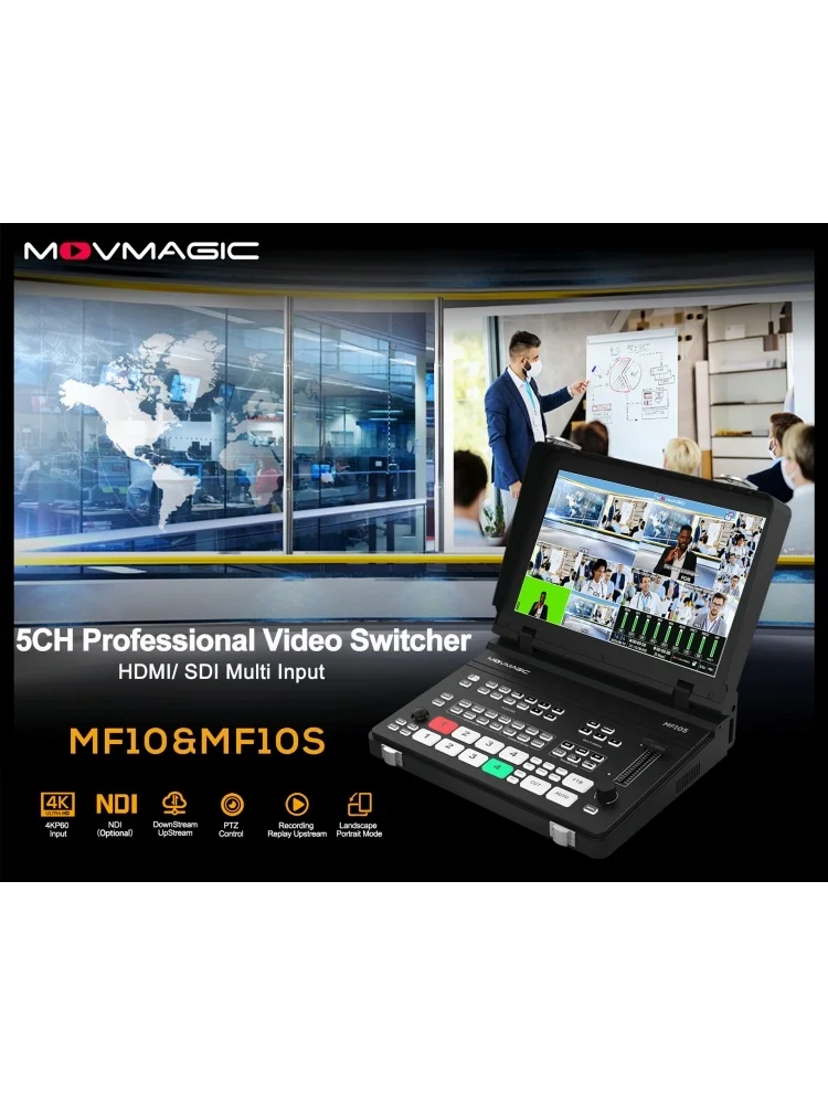 Graphic Function 10.1 Inch Display For Studio Live Stream