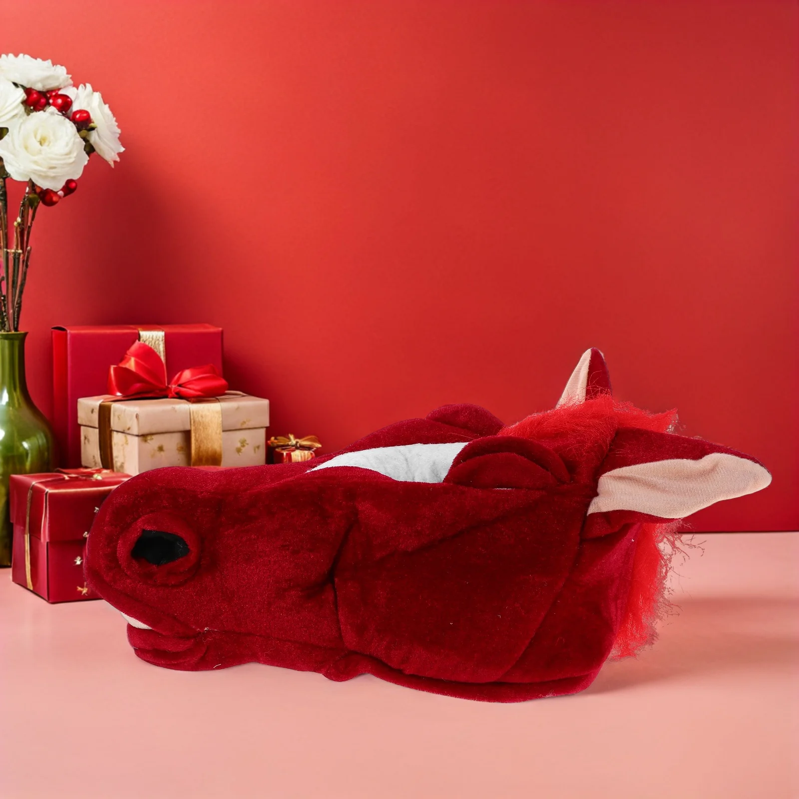 

Horse Head Hat Multi Use for Cosplay Festival Concert Stage Show Role Play Game Night Outfit Enhancer Accessory