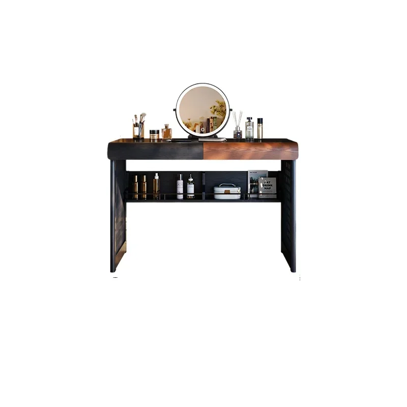 

French retro dresser, solid wood makeup table, medieval ash wood, small dresser