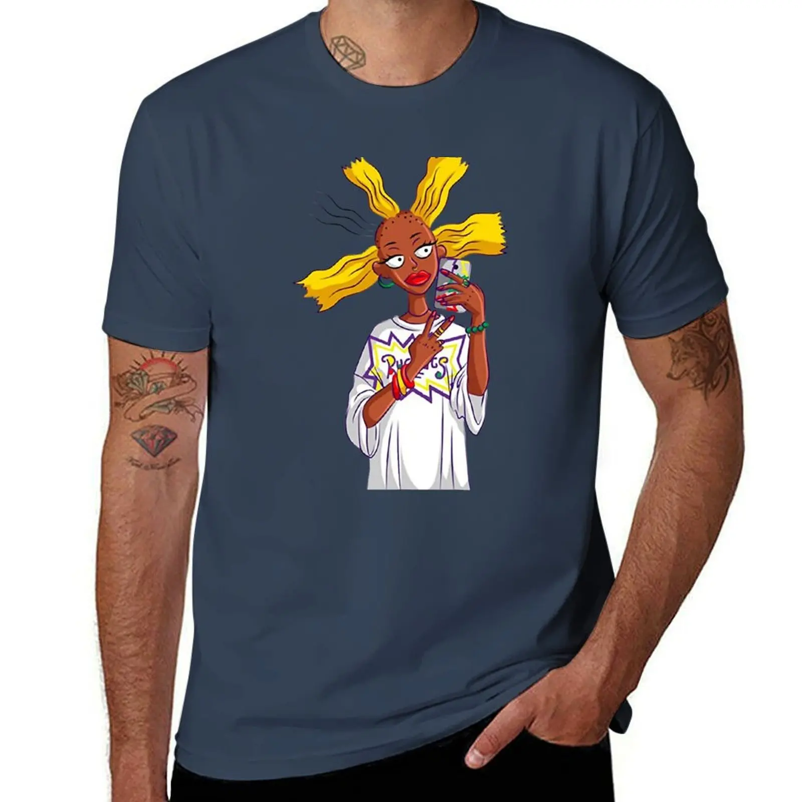 

Black cynthia rugrats T-Shirt t shirts for man graphic funny t shirt men 100% cotton luxury brand t shirts cotton 100% T-Shirt