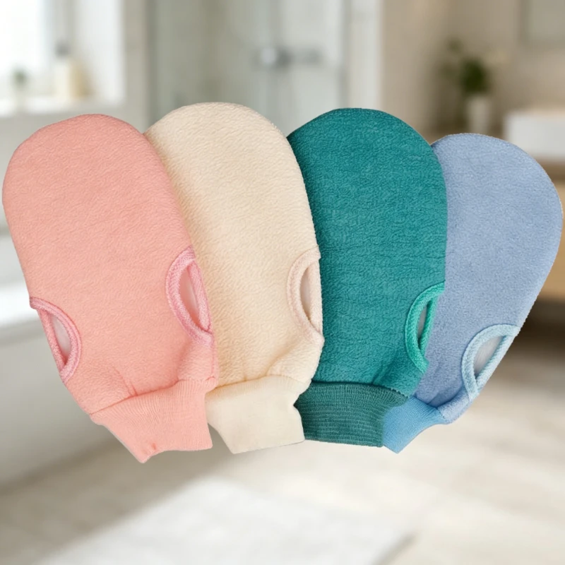 1PC Exfoliating Bath Gloves Home Cleaning Gloves for Left and Right Hands Bathroom Supplies Household Goods