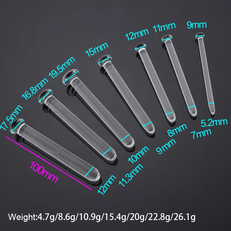 10 Size Glass Horse Eye Rod Urethral Stimulator Expander Needle Sounding Penis Plug Fetish Man Gay Masturbation Adult Sex Toy 18