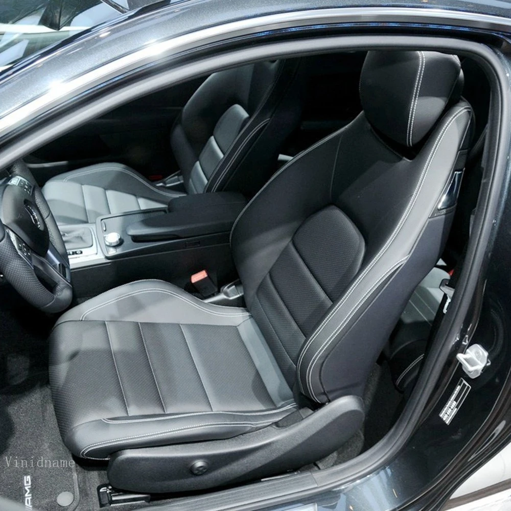 For Mercedes Benz C Class Coupe C204 2015 2014 2013 2012 2011 PU Leather Custom-made Car Seat Covers Full Set Accessories