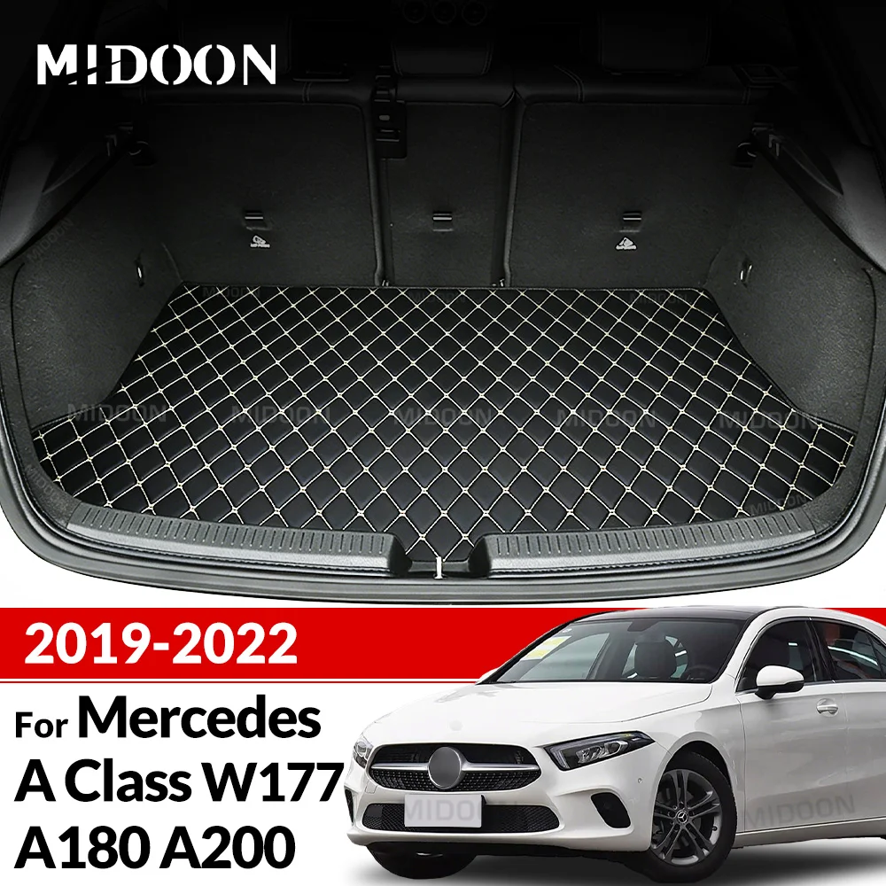 Alfombrilla para maletero de coche, accesorios personalizados para Mercedes Benz Clase A W177 A180 A200 A200 A220 2019-2022, decoración Interior de coche