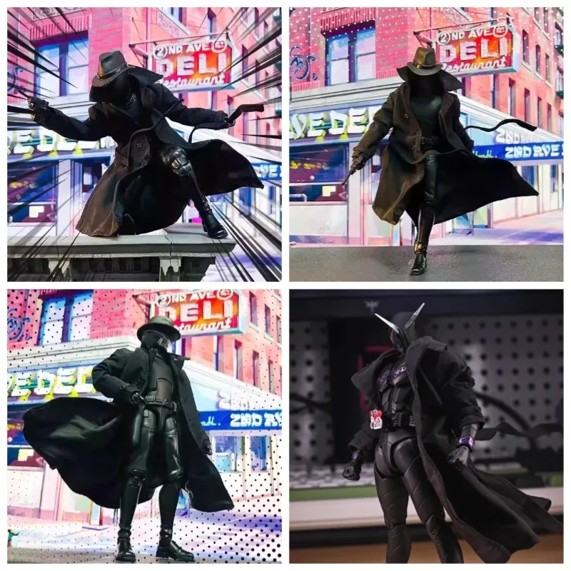 

1/12 Scale ScaleBlack Cloak Windbreaker Clothes Model with Iron Wire for 6Inch Male Soldier Toy Figures Doll Accessories