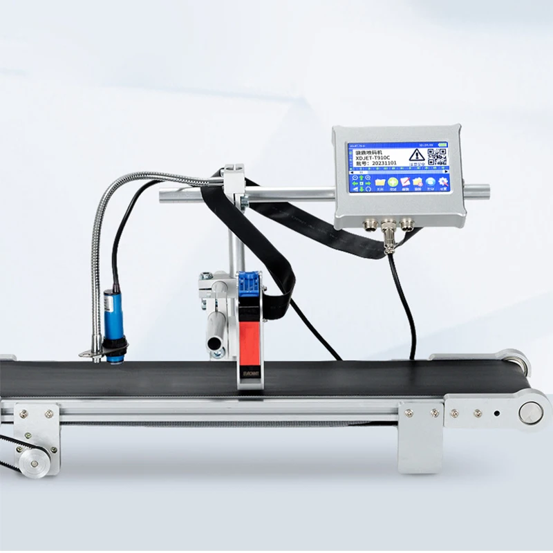 Conveyor Belt Inkjet Printer Fully Automatic Production Date, Batch Number, and QR Code Printing Smart Assembly Line Inkjet Prin