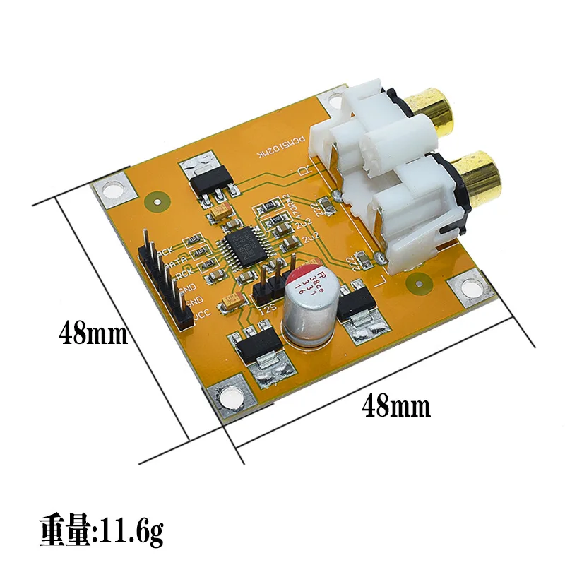 The TinyBL PCM5102 PCM5102A DAC Decoder I2S Red Core Player PK ES9023