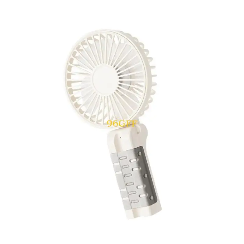 96GF Light Weight Plastic Hanging Neck Small Fan Folding Portable USB Rechargeable Cooling Fan For Travel And Daily Commute