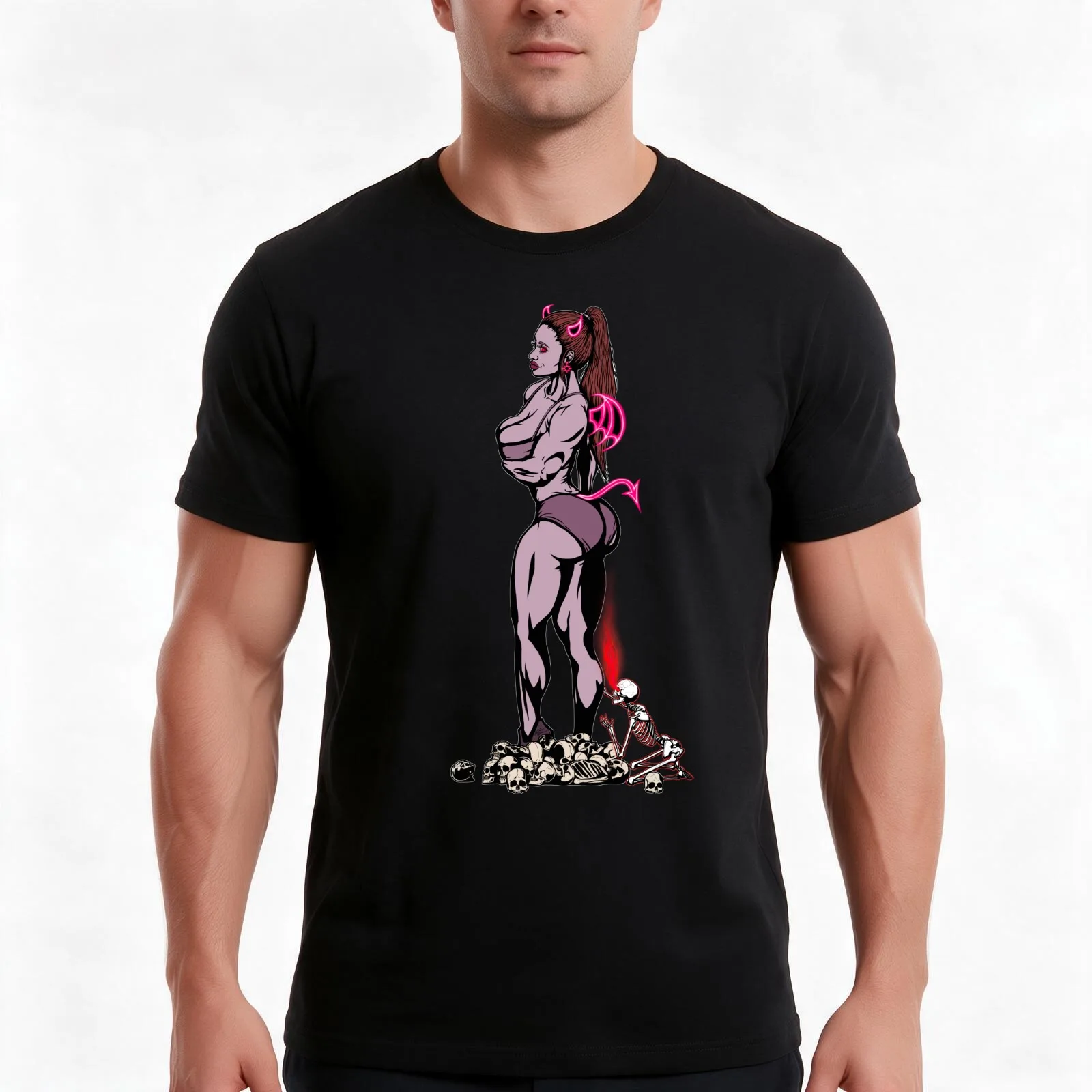 Simp Godess T-Shirt, Summer Casual Cotton Tee, Oversized Streetwear Tops, Vintage Graphic Print, Loose Fit Short Sleeve