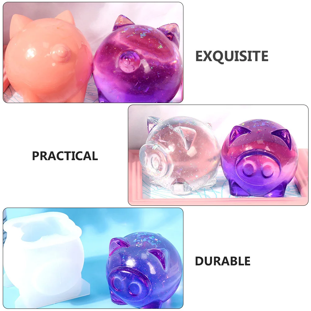 

2Pcs Pig Shaped Silicone Molds Epoxy Resin Craft Making Supplies DIY Decor Molds for Home Table Decoration Craft Making Supplies