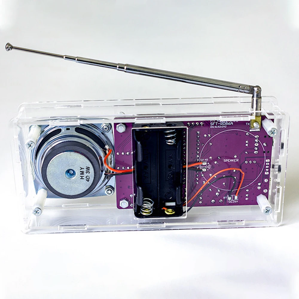 FM Radio Kit 87.5-108MHz LED Digital Display DIY Electronics Soldering Kits Monophonic 5W RDA5807M
