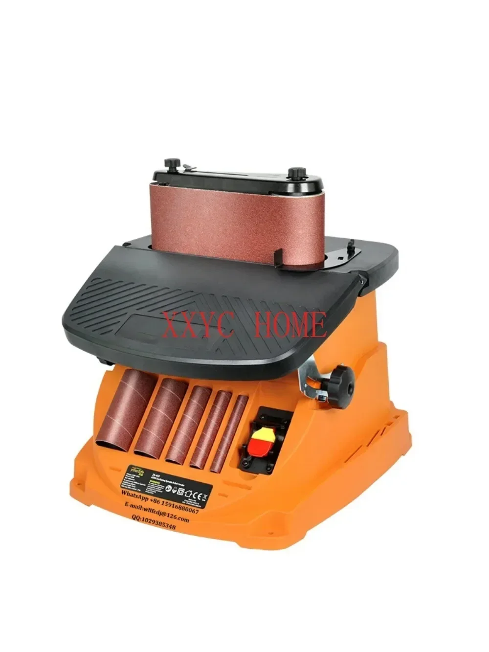 Vertical Drum Belt Wood Sander Oscillating Spindle Sander Woodworking Grinding Tools Polisher 2000RPM