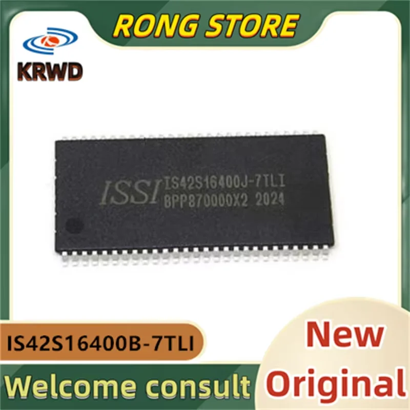 5PCS New original  IS42S16400B-7TL IS42S16400B-7T IS42S16400B ISSI TSOP54 chip IC