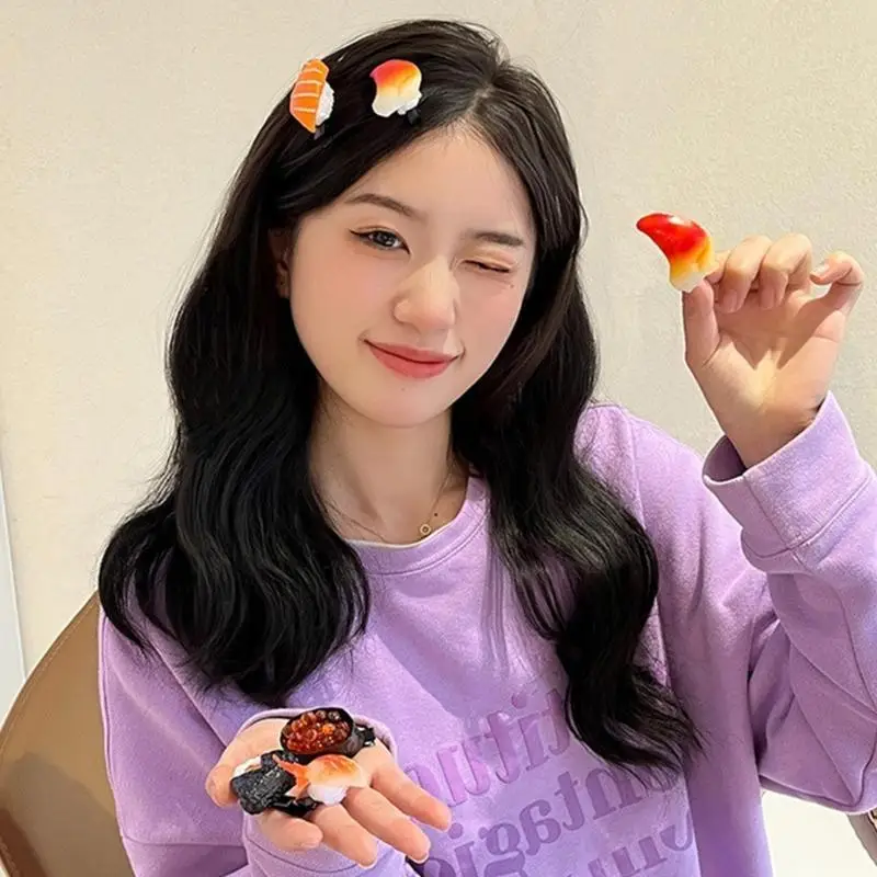 39BD Girl Female Sushi Women Girl Hairpin Sweet Girls Fixing Clip Practical