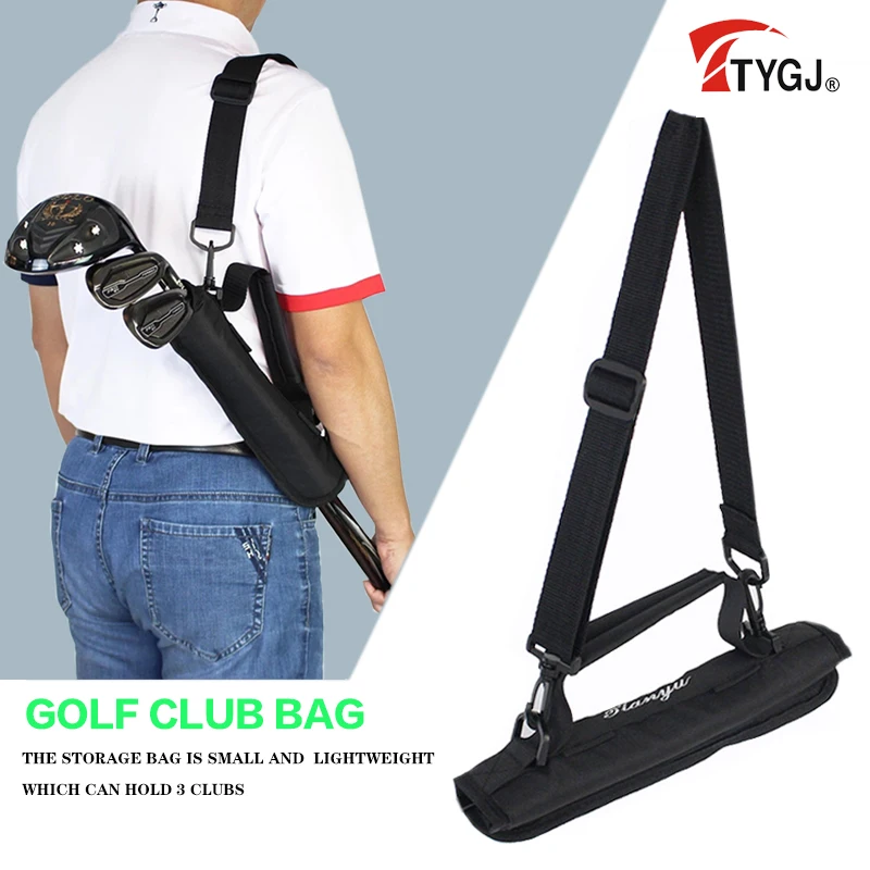 

TTYGJ Lightweight Golf Club Bag Nylon Resistente Easy to carry Half shoulder back Golf Bag for men can hold up to 6 clubs