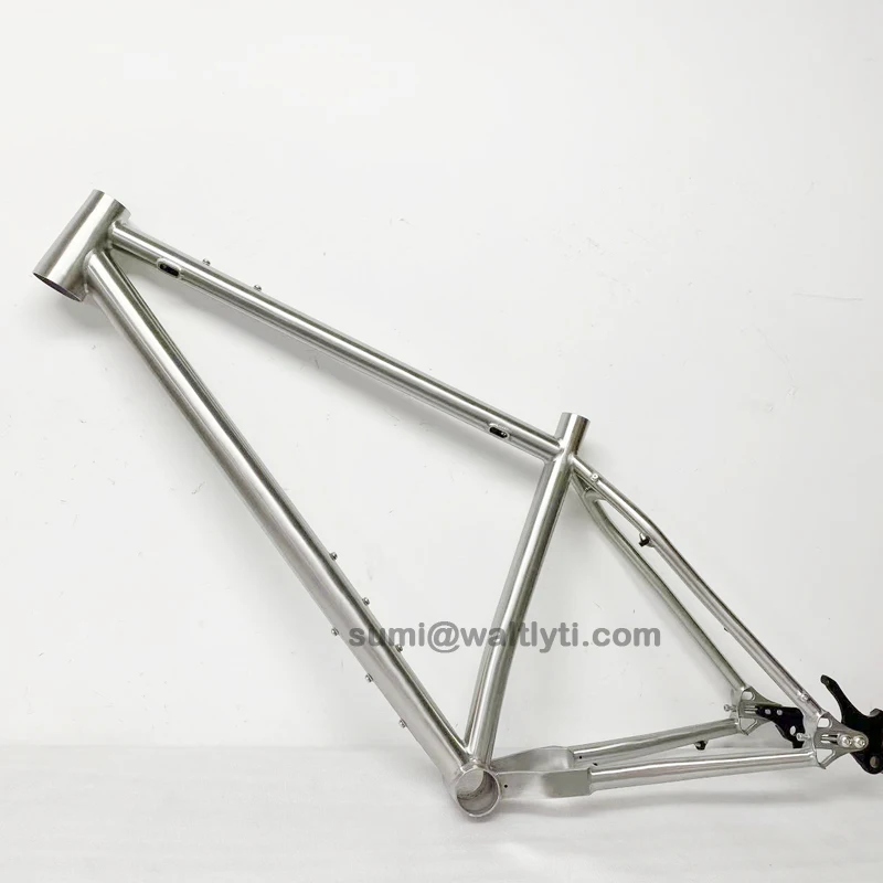Hot-selling Factory Titanium Bicycle Custom Build Titanium Mountain Bike Frame-148x12 Sliding Dropouts Titanium MTB Bike