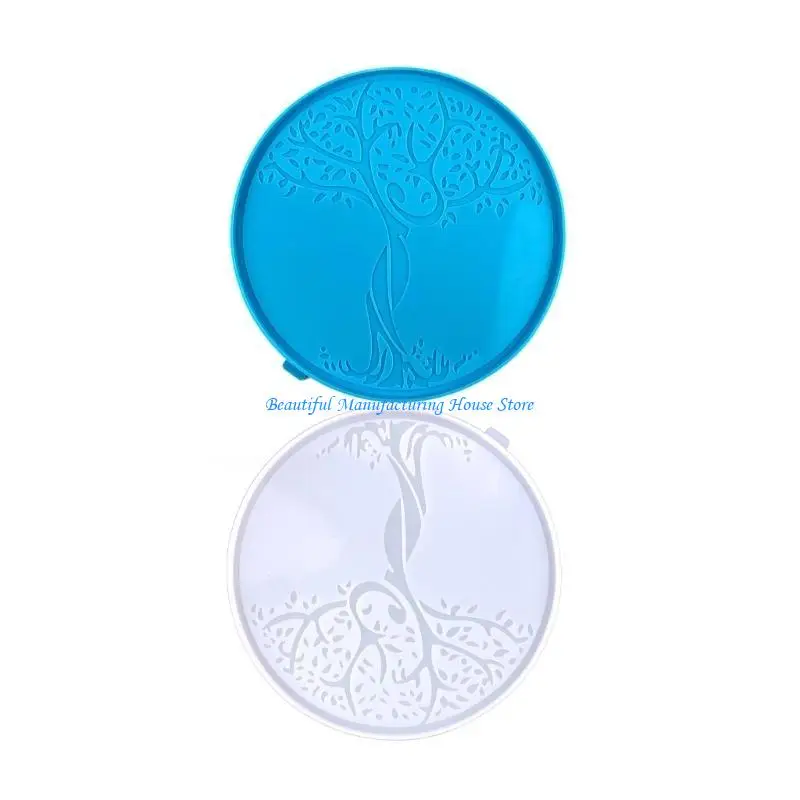 E56A Silicone Molds tree Shaped Resin Molds Statue Making Epoxy Casting Moulds for Wall Hanging Door Decoration