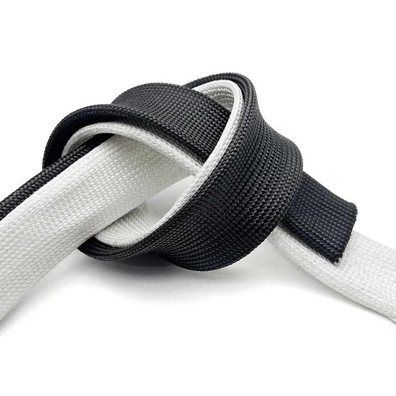 Braided Fiber Glass Fiberglass Sleeving ID 0.5-30mm 600℃ High Temperature Braided Soft Wire Protection Sleeve Wire Sheath