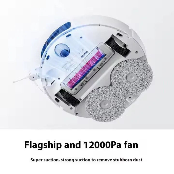 Sweeping Robot Vacuum Cleaner M40, Washing and Drying, 12000pa Suction, LDS Panoramic Laser Navigation