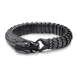 Vintage Zodiac Signs Dragon Bones Stainless Steel Men Bracelets Cool Stuff Aesthetic Fashion Jewelry For Women Gift Wholesale