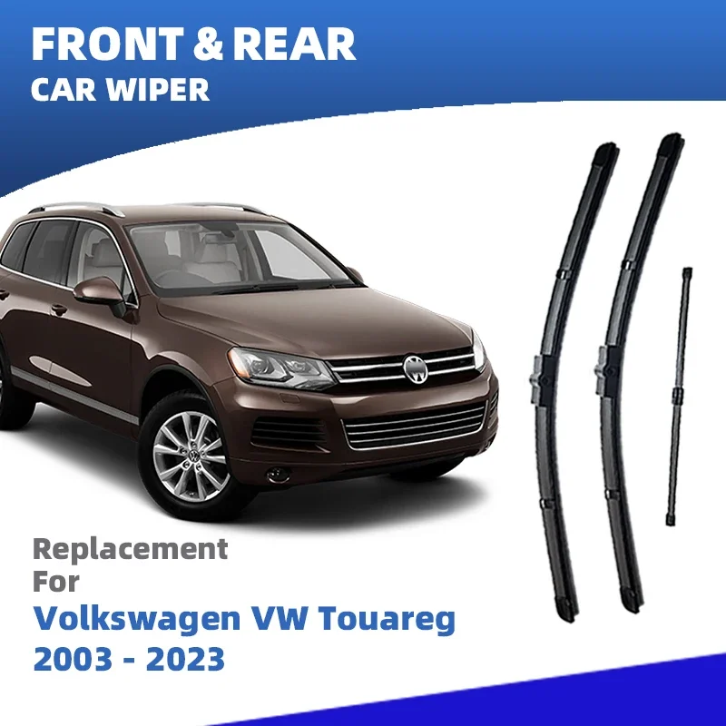 

LHD Front Rear Windshield Wiper Blades For Volkswagen VW Touareg 2003 - 2023 Window Accessories 2004 2008 2010 2012 2015 2018