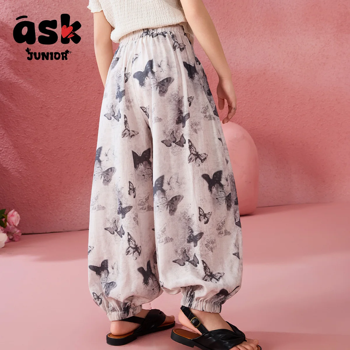 سراويل صيفية خفيفة ورقيقة للأطفال في منتصف وكبار السن، سراويل للفتيات المراهقات #3