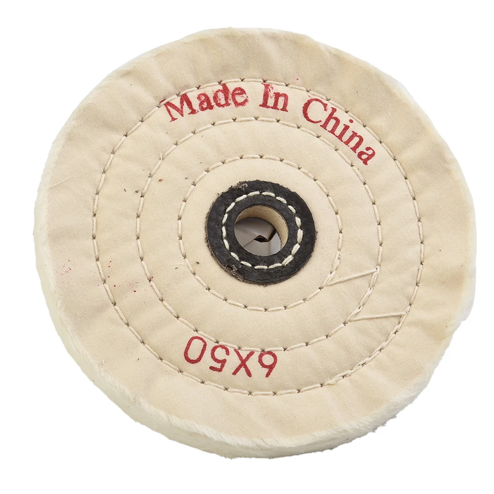 Polish Polishing wheel Mop Disc Grinder Jewelry Kit Buffing Flannel Metal Stainless steel 150mm Cloth 6 Inch Pad