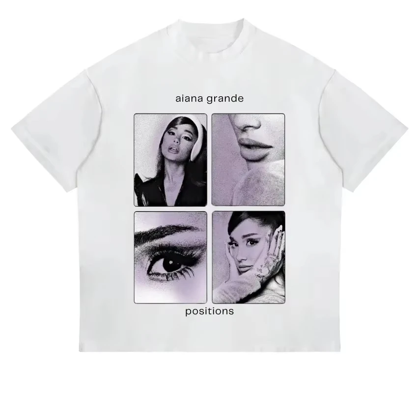 Summer Fashion Men Women T-Shirt Ariana Grande New Album Petal 2026 Eternal Sunshine Tour T Shirt Cotton Y2k Oversized Fans Tee