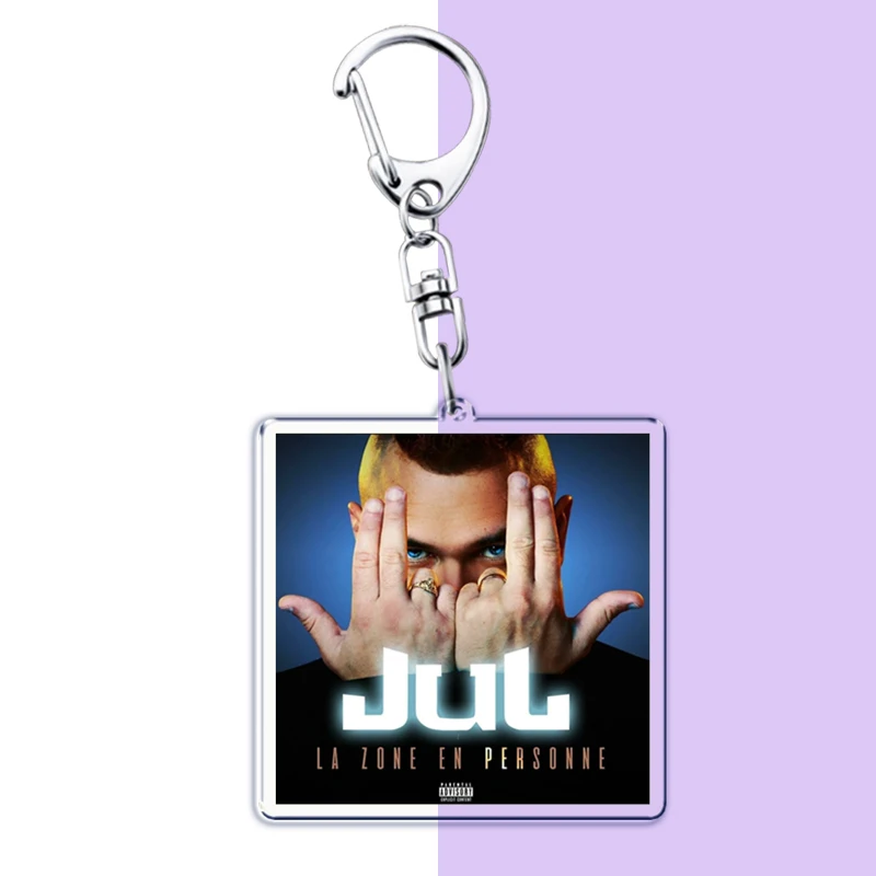 French Rapper Oh Qu\'elle Est Belle Keychains Keyring for Accessories Woman Rap Singer Pendant Keyring Jewelry Music Fans