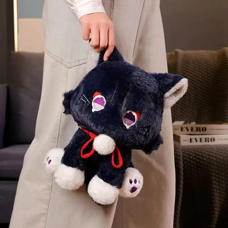 

35cm Genshin Impact Anime Figures Scaramouche Cat Plush Doll Pillows Cosplay Cartoon Props Accessories Children Christmas Gifts