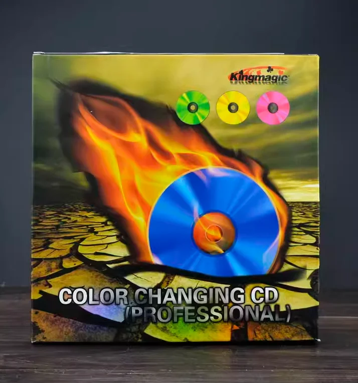 Color Changing CDs / Vanishing CD Magic Tricks (Not Include Silk) DISK Clip Stage Magic Props Mentalism Illusion Gimmick G8045