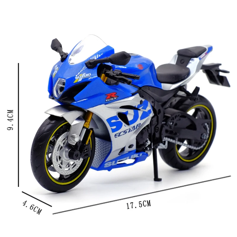 1:12 Suzuki Gsx R1000R L7 Alloy Diecast Sport Motorcycle Model Workable Shork-Absorber Toy For Children Gifts Toy Collection