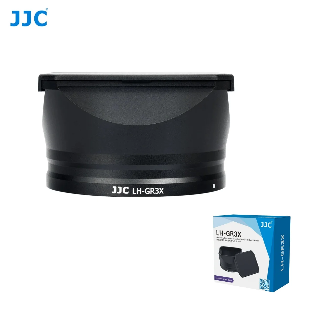 JJC Aluminum Alloy Lens Hood with Hood Cap for Ricoh GR III GR3 GR IIIx GR3x GRIII Camera