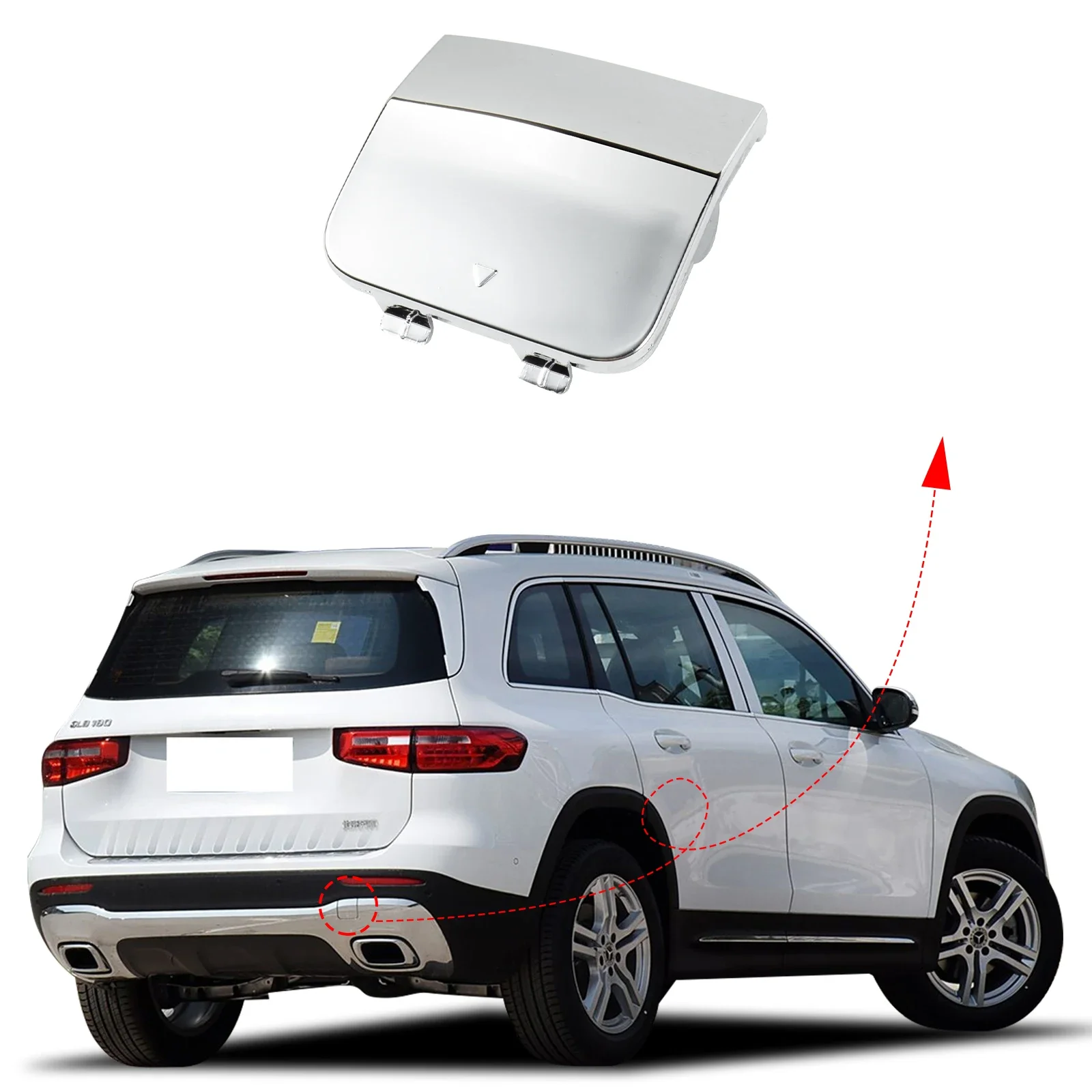 

Front Bumper Tow Hook Cover Cap Towing Eye For Mercedes-Benz GLB Class W247 GLB250 2020 2021 2478857301