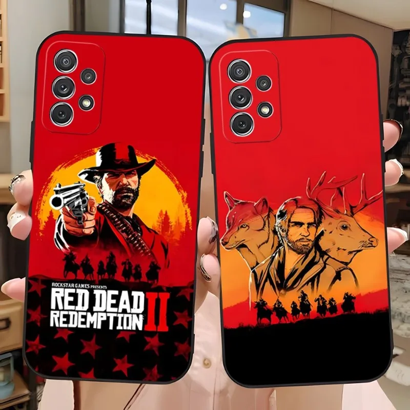 Red Dead Redemption 2 Phone Case For Samsung Galaxy S21 S22 S20 S30 S7 S10 S8 S9 S6 Pro Plus Edge Ultra Fe Shockproof Cover