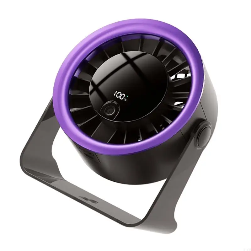 M6CB Small Desk Fan 5 Wind configuration 100 Precise Speeds Energy Saving For Computer Monitor