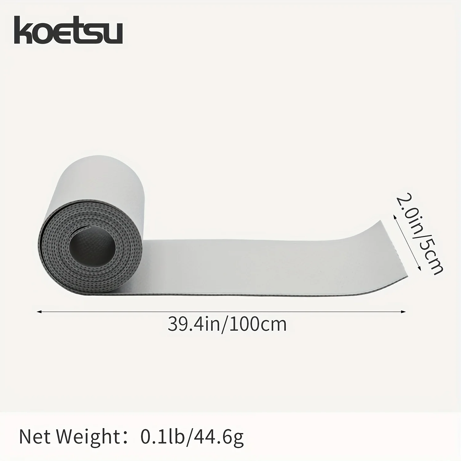 KOETSU شبكة متوسطة PVC مزدوجة الجوانب 0.7 مم 2 بوصة × 3.94 بوصة رقعة إصلاح كاياك، لوحة مجداف زورق ورقعة إصلاح قارب قابلة للنفخ