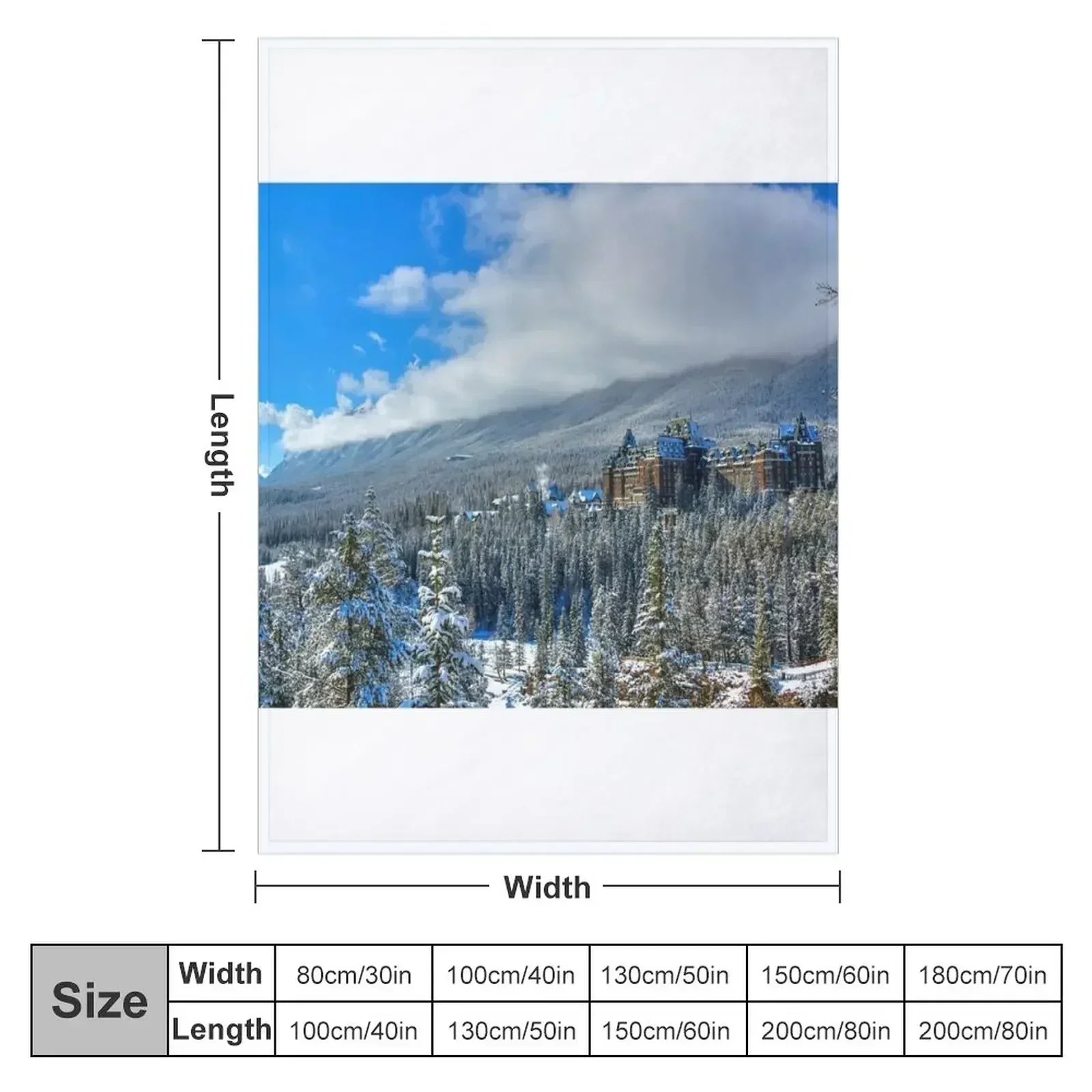 Castle in the Clouds - Cloud Cover Throw Blanket Thermal Beautifuls Beach Hair For Sofa Thin Polar Blankets