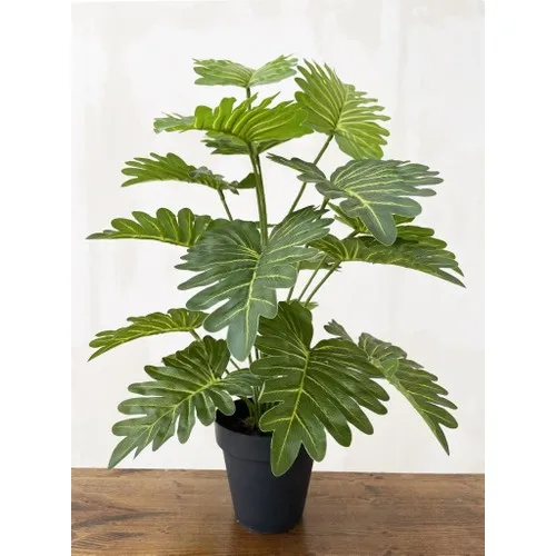 Nettenevime Artificial Tree Living Room Plant Syngonium 70 cm 18 Leaf Anthracite In Pots