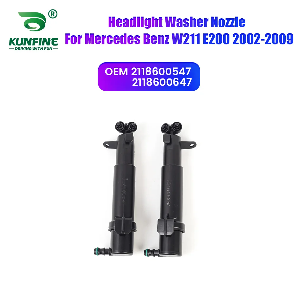 

Car Headlight Front Bumper Washer Spray Nozzle Jet Headlamp Pump Cover For Mercedes Benz W211 2002-2009 2118600547 2118600647