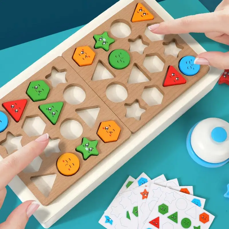 

Wooden Matching Game Unique Shape Color Sorting Toys Color Matching Toys Innovative Matching Color Sorting Game Color Learning