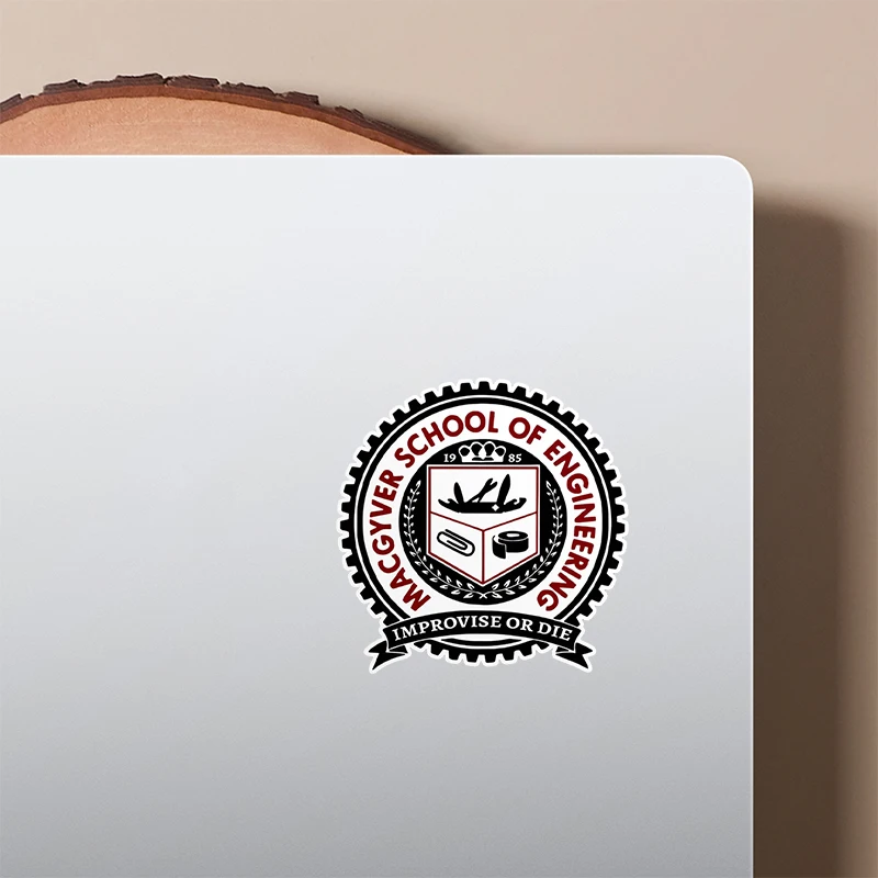 Macgyver School of Engineering Motorcycle Stickers Waterproof for Motorbike Fuel Tank Helmet Skateboard Sunscreen Vinyl Decals image 5