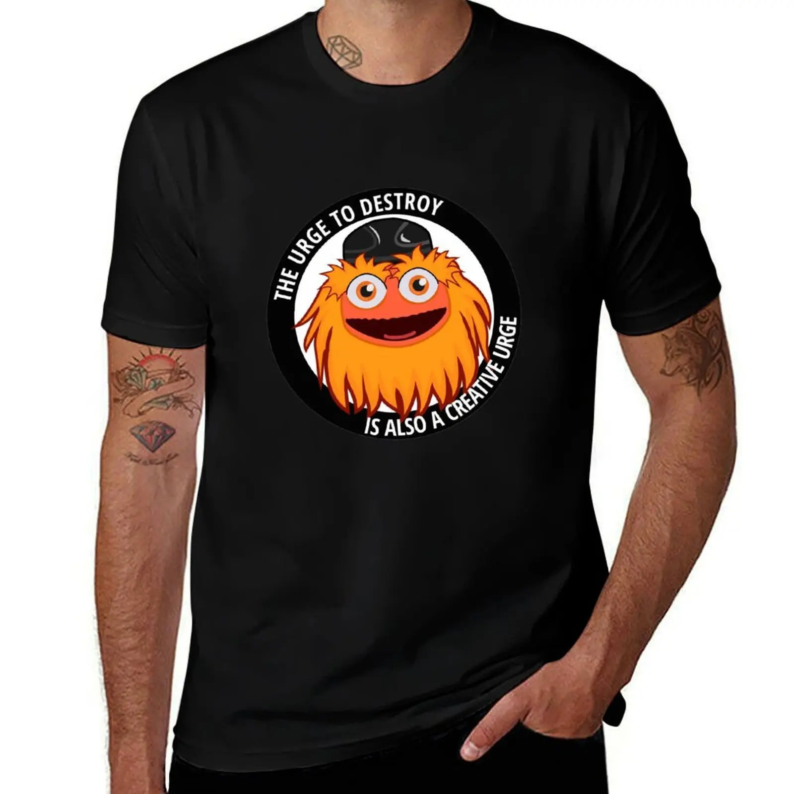 

Gritty Meme The Urge to Destroy T-Shirt for a boy boys whites tshirts for men