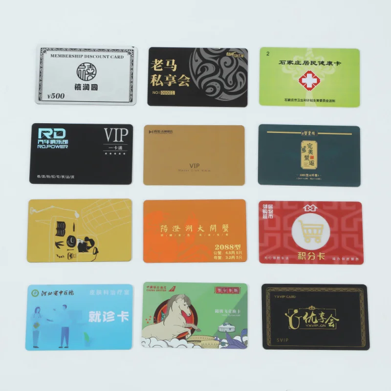 

Customized. Supports Custom Printing of White Cards, Printable Patterns, Supermarket Stored Value Membership Cards, Company