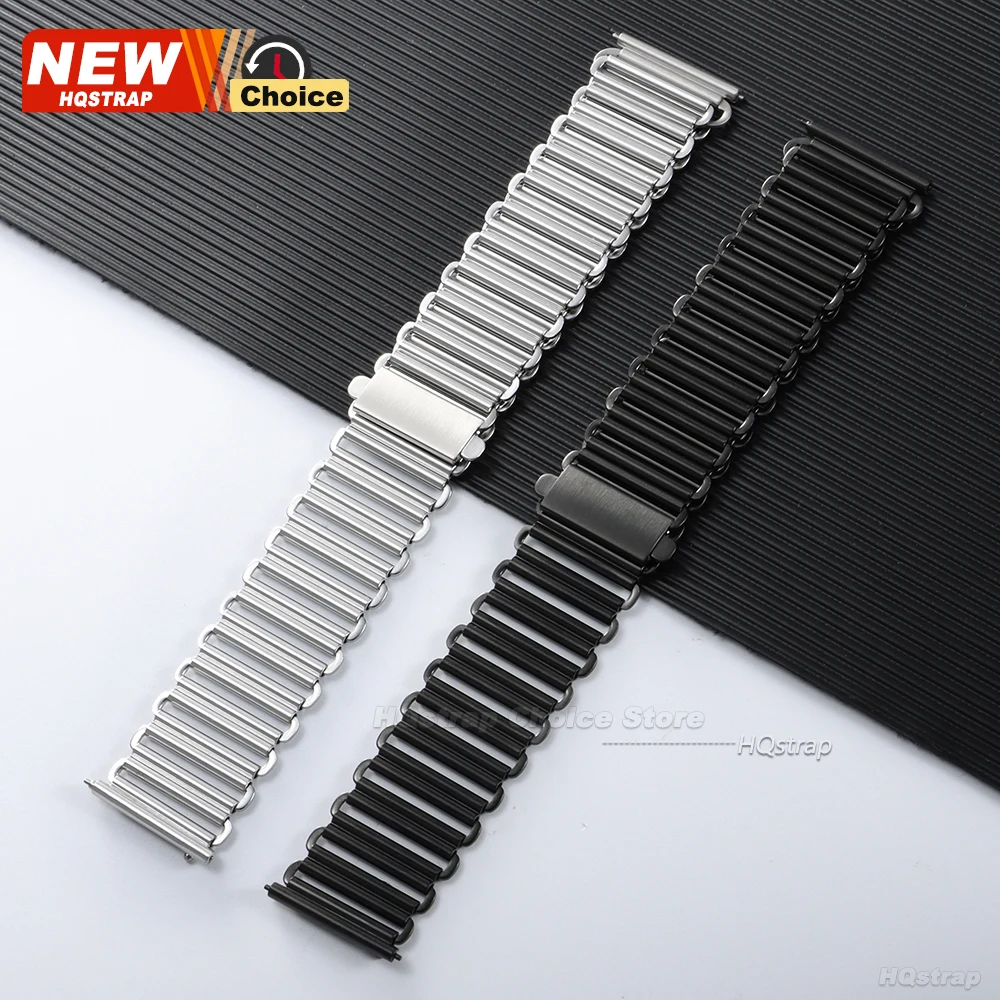 Metall-Bonklip-Uhrenarmband 18mm 20mm 22mm Schnellverschluss Universal-Armband Edelstahl-Armband für Männer und Frauen – Detail 3