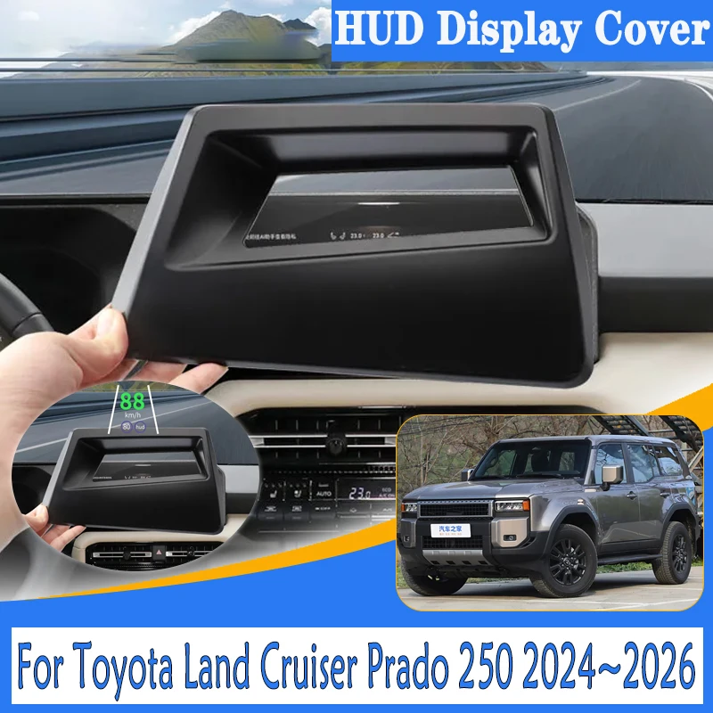 

For Toyota Land Cruiser Prado 250 J250 2024 2025 2026 Car Accessories HUD Display Cover Head Up Screen Protective Mat Accessory